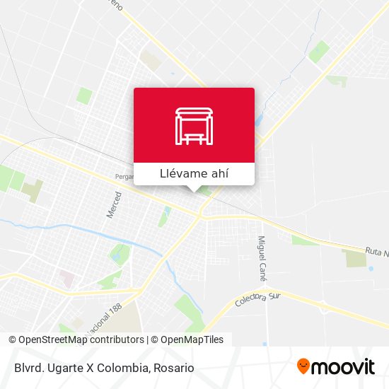 Mapa de Blvrd. Ugarte X Colombia