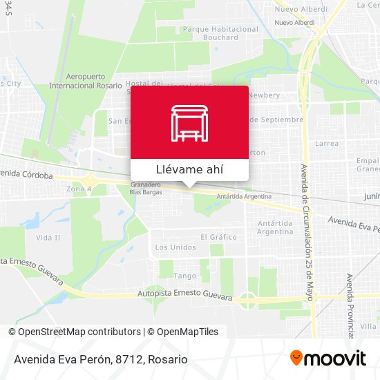 Mapa de Avenida Eva Perón, 8712