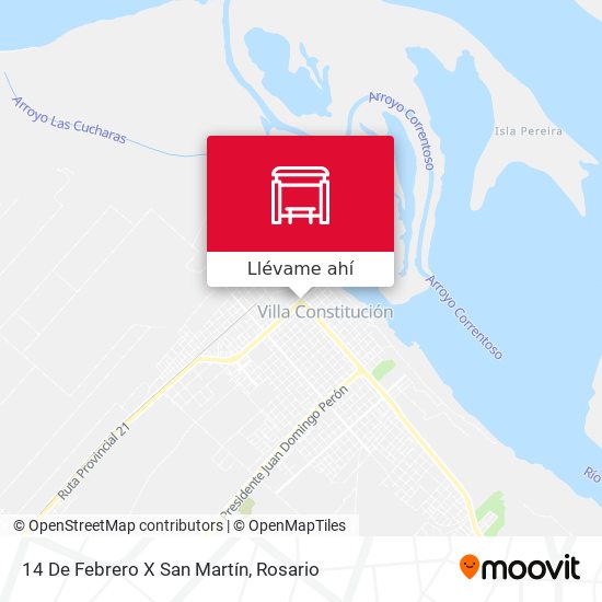 Mapa de 14 De Febrero X San Martín