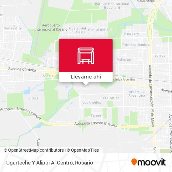 Mapa de Ugarteche Y Alippi Al Centro