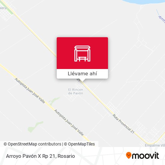 Mapa de Arroyo Pavón X Rp 21