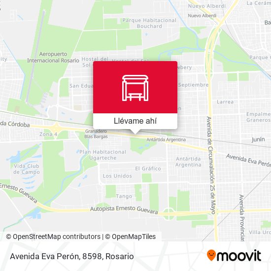 Mapa de Avenida Eva Perón, 8598