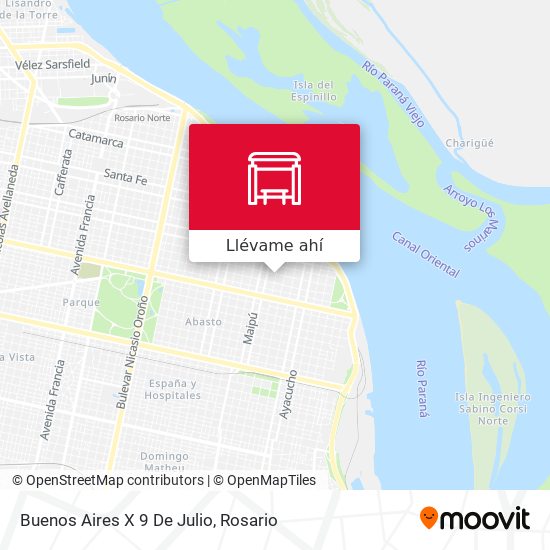Mapa de Buenos Aires X 9 De Julio