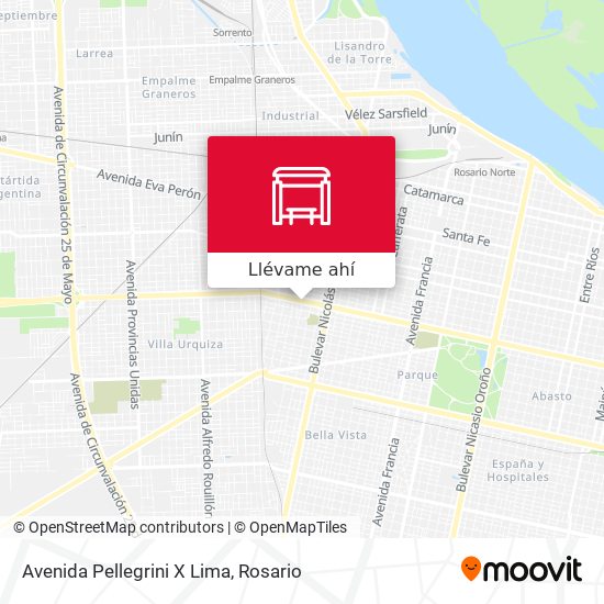 Mapa de Avenida Pellegrini X Lima
