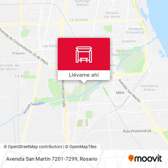 Mapa de Avenida San Martín 7201-7299