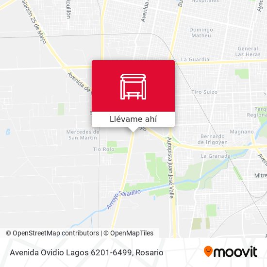 Mapa de Avenida Ovidio Lagos 6201-6499