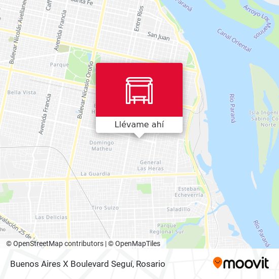 Mapa de Buenos Aires X Boulevard Seguí