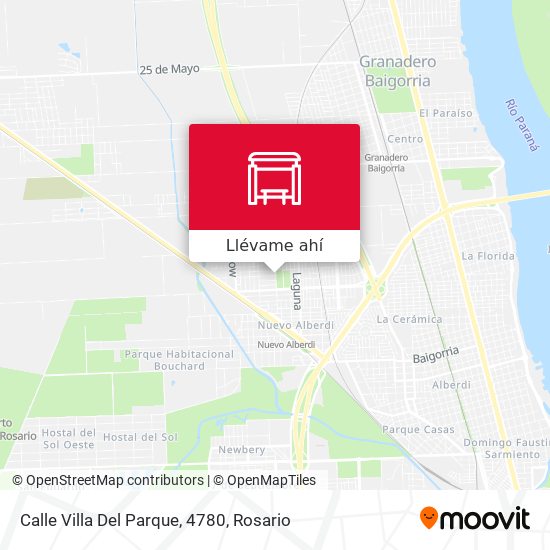 Mapa de Calle Villa Del Parque, 4780