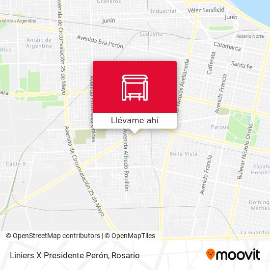 Mapa de Liniers X Presidente Perón