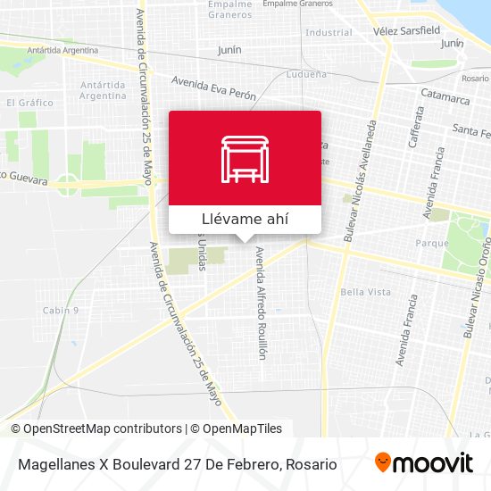 Mapa de Magellanes X Boulevard 27 De Febrero