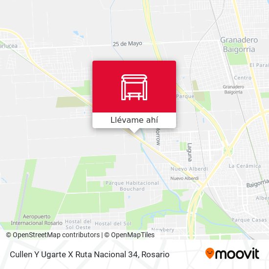 Mapa de Cullen Y Ugarte X Ruta Nacional 34
