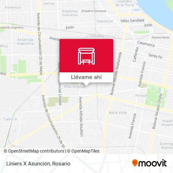 Mapa de Liniers X Asunción