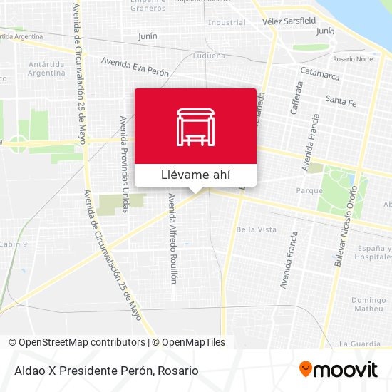 Mapa de Aldao X Presidente Perón