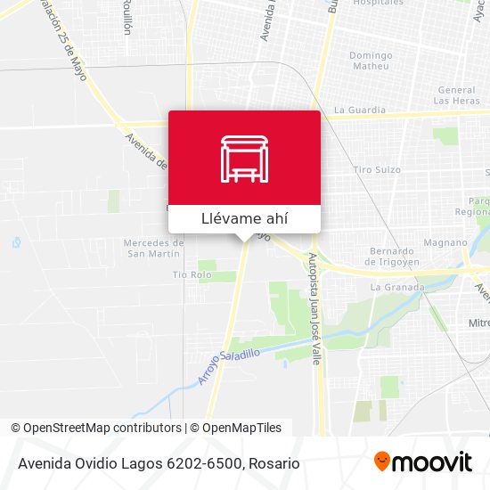 Mapa de Avenida Ovidio Lagos 6202-6500