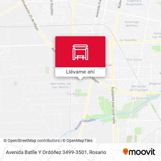 Mapa de Avenida Batlle Y Ordóñez 3499-3501