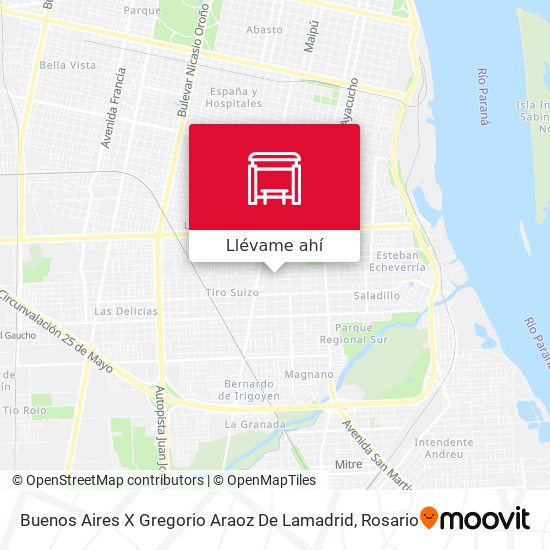 Mapa de Buenos Aires X Gregorio Araoz De Lamadrid