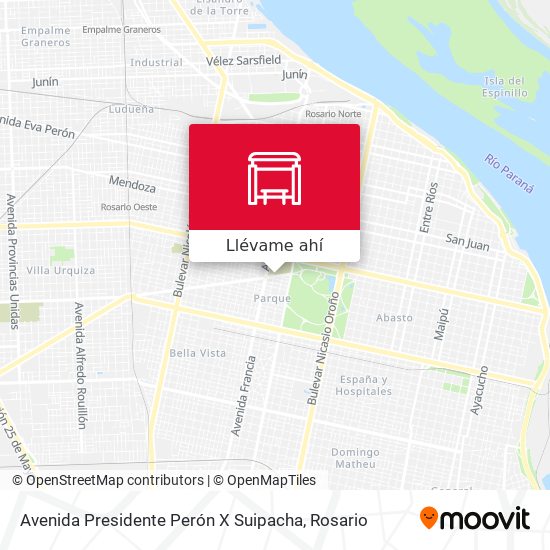 Mapa de Avenida Presidente Perón X Suipacha