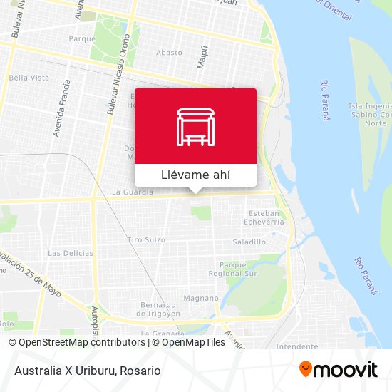 Mapa de Australia X Uriburu