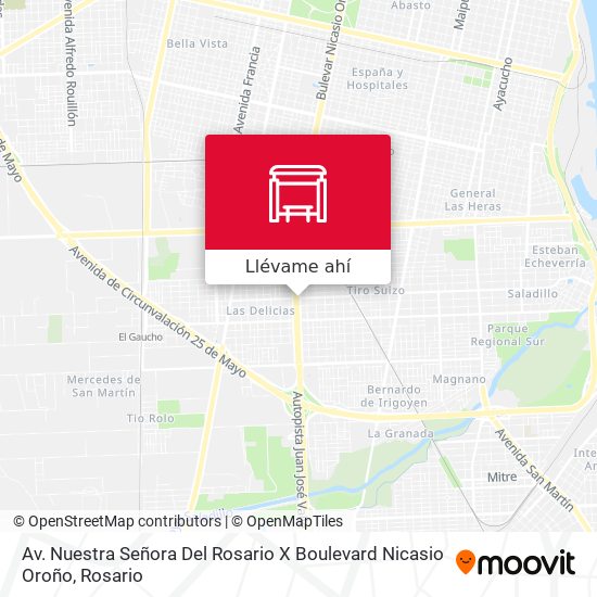 Mapa de Av. Nuestra Señora Del Rosario X Boulevard Nicasio Oroño