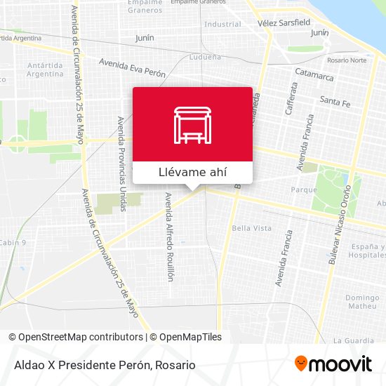 Mapa de Aldao X Presidente Perón