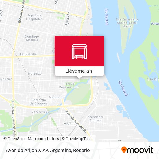 Mapa de Avenida Arijón X Av. Argentina
