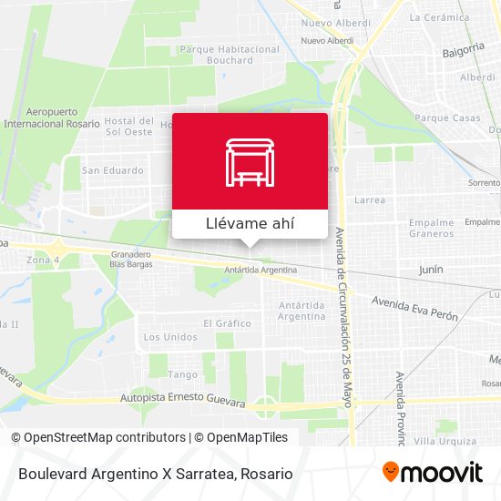 Mapa de Boulevard Argentino X Sarratea