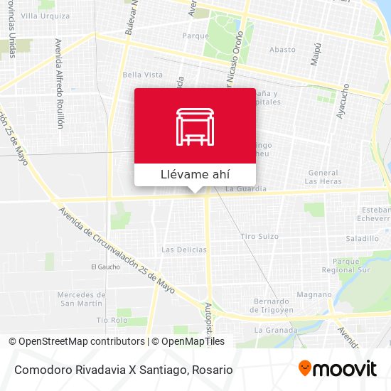Mapa de Comodoro Rivadavia X Santiago