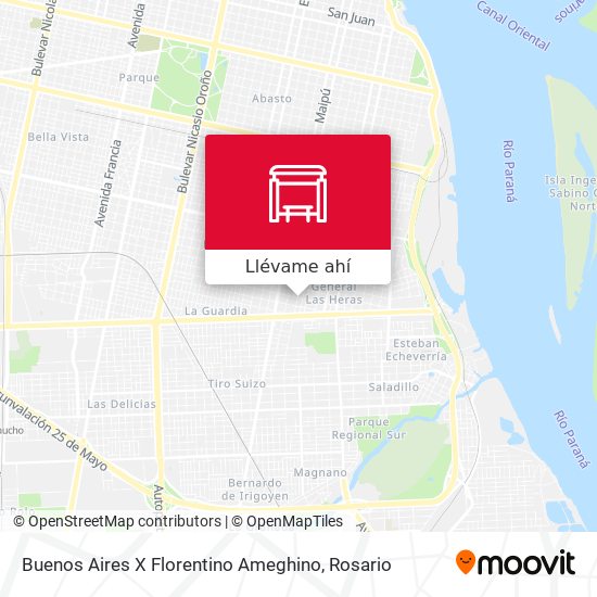 Mapa de Buenos Aires X Florentino Ameghino