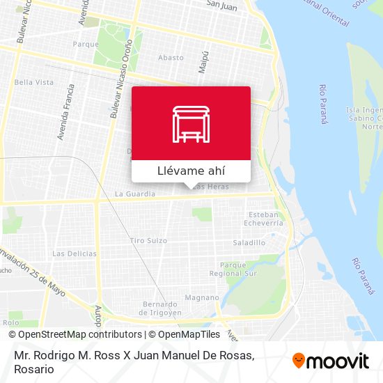 Mapa de Mr. Rodrigo M. Ross X Juan Manuel De Rosas