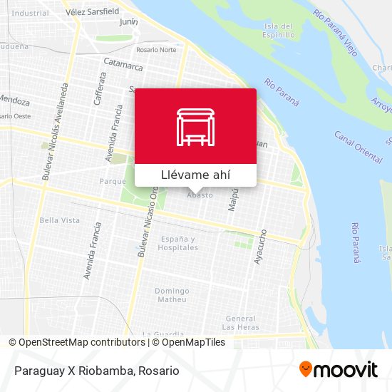 Mapa de Paraguay X Riobamba