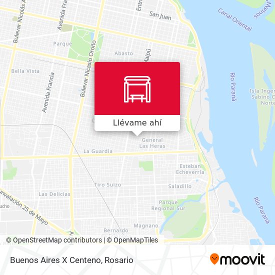 Mapa de Buenos Aires X Centeno