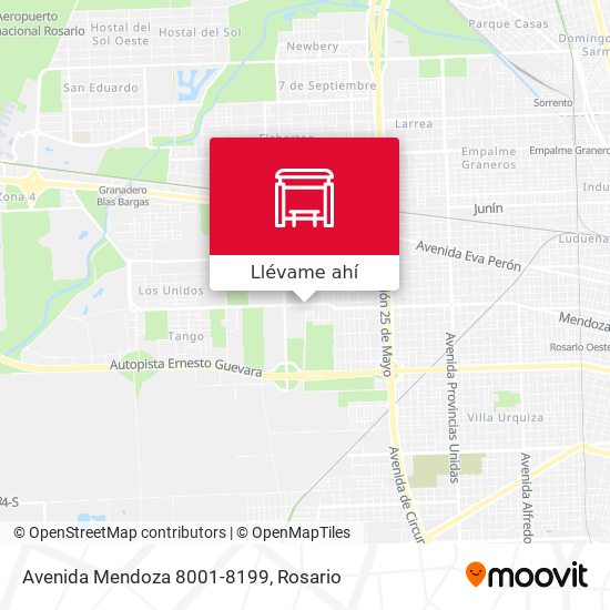 Mapa de Avenida Mendoza 8001-8199