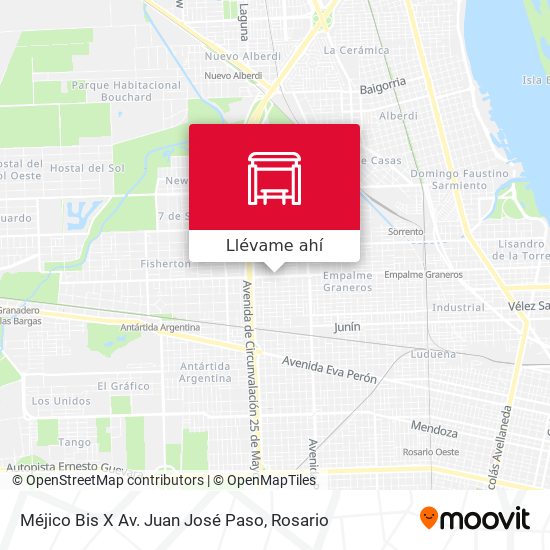 Mapa de Méjico Bis X Av. Juan José Paso