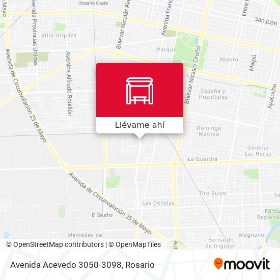 Mapa de Avenida Acevedo 3050-3098