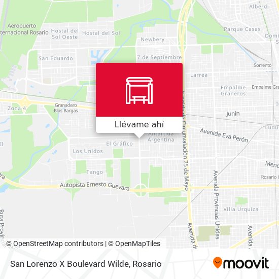 Mapa de San Lorenzo X Boulevard Wilde