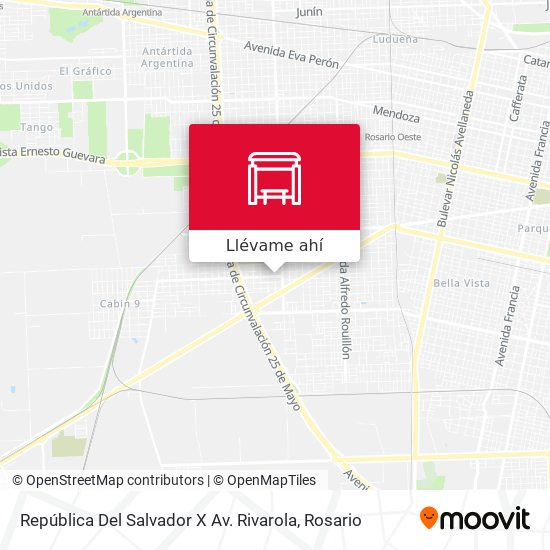 Mapa de República Del Salvador X Av. Rivarola