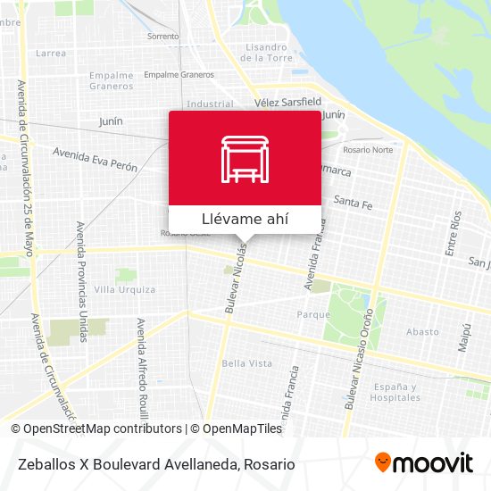 Mapa de Zeballos X Boulevard Avellaneda