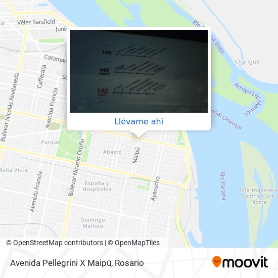 Mapa de Avenida Pellegrini X Maipú