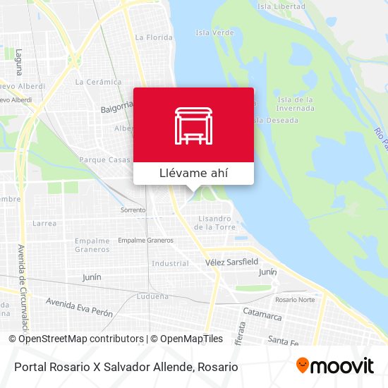 Mapa de Portal Rosario X Salvador Allende