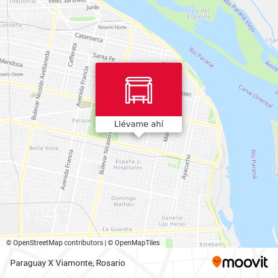 Mapa de Paraguay X Viamonte