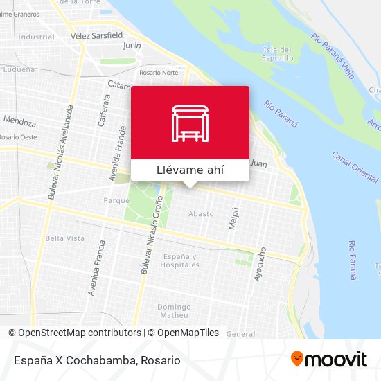 Mapa de España X Cochabamba