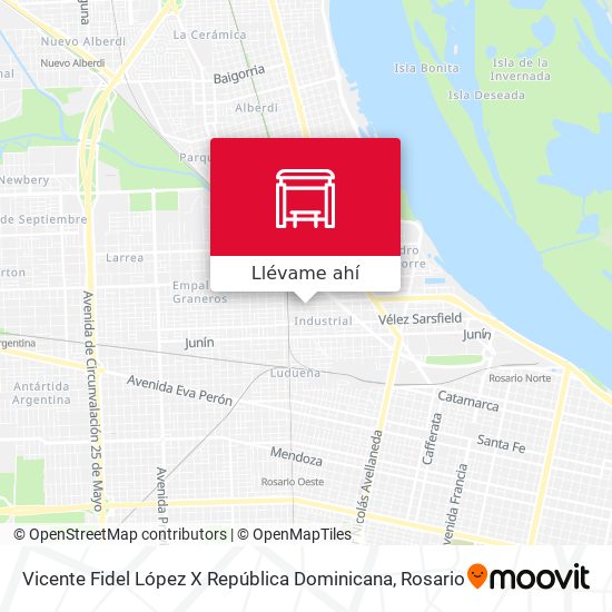 Mapa de Vicente Fidel López X República Dominicana