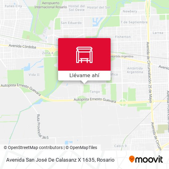 Mapa de Avenida San José De Calasanz X 1635