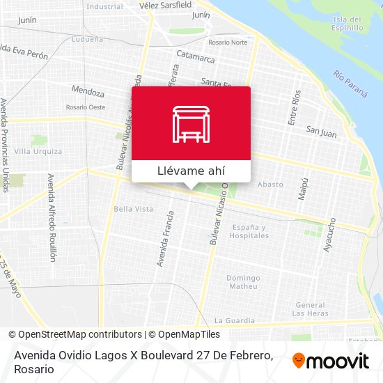 Mapa de Avenida Ovidio Lagos X Boulevard 27 De Febrero