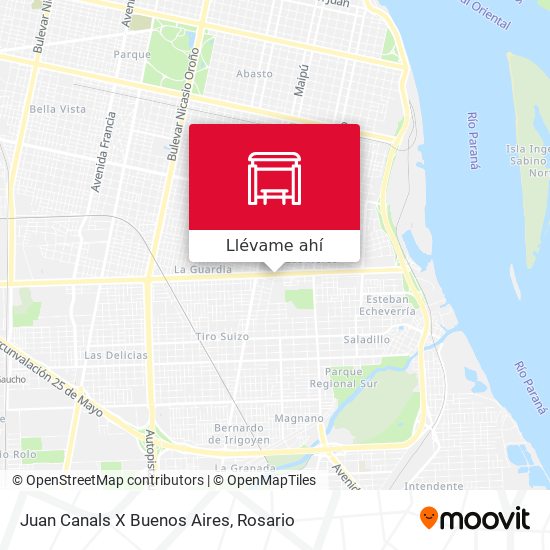 Mapa de Juan Canals X Buenos Aires