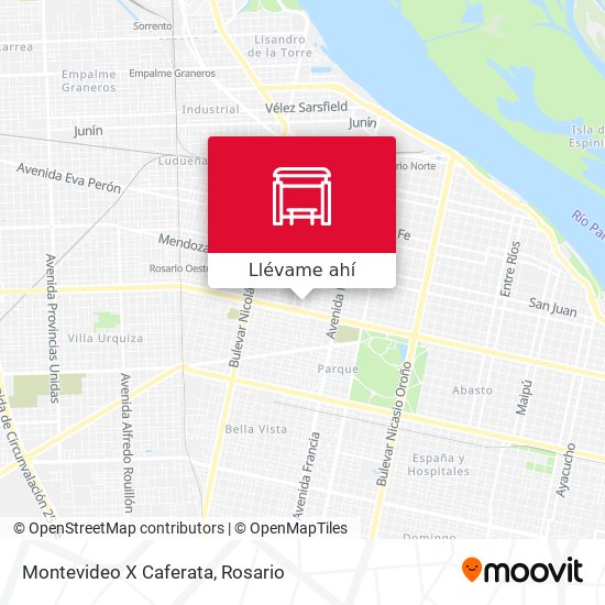 Mapa de Montevideo X Caferata