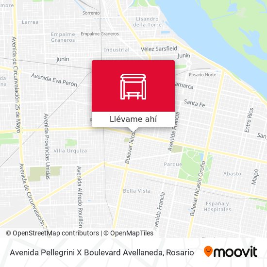 Mapa de Avenida Pellegrini X Boulevard Avellaneda