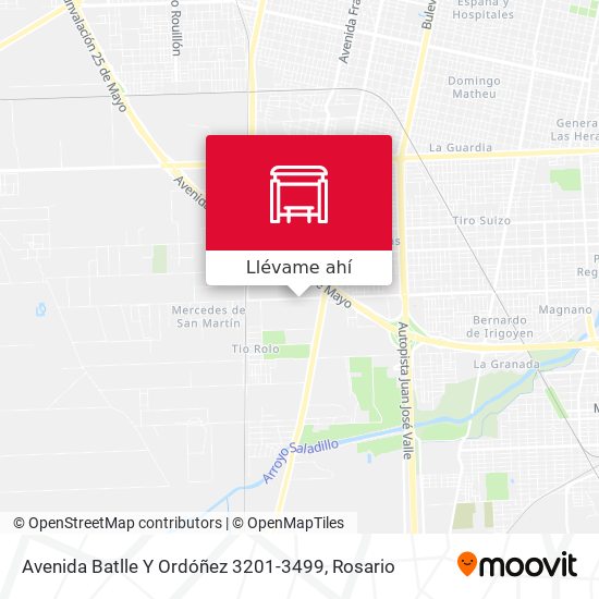 Mapa de Avenida Batlle Y Ordóñez 3201-3499