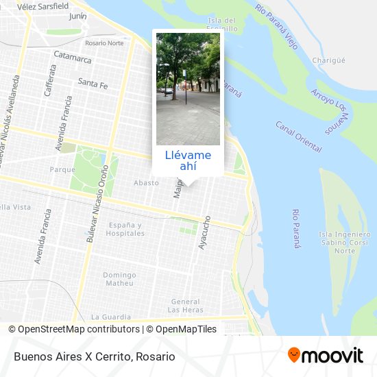 Mapa de Buenos Aires X Cerrito