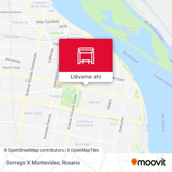 Mapa de Dorrego X Montevideo